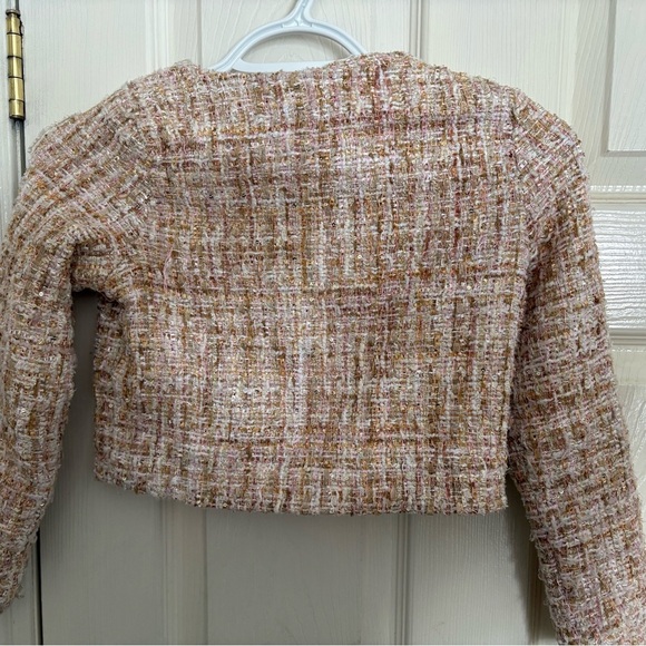 Pink Tweed Kids Nicole Miller Jacket - Picture 3 of 9